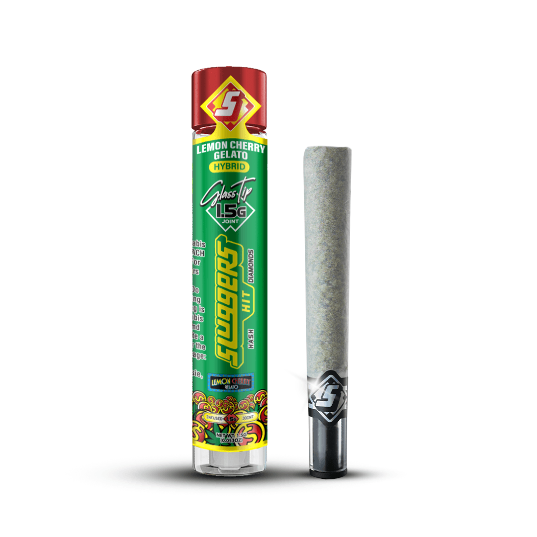 Sluggers Lemon Cherry Gelato Glass Tip Joint | 1.5g