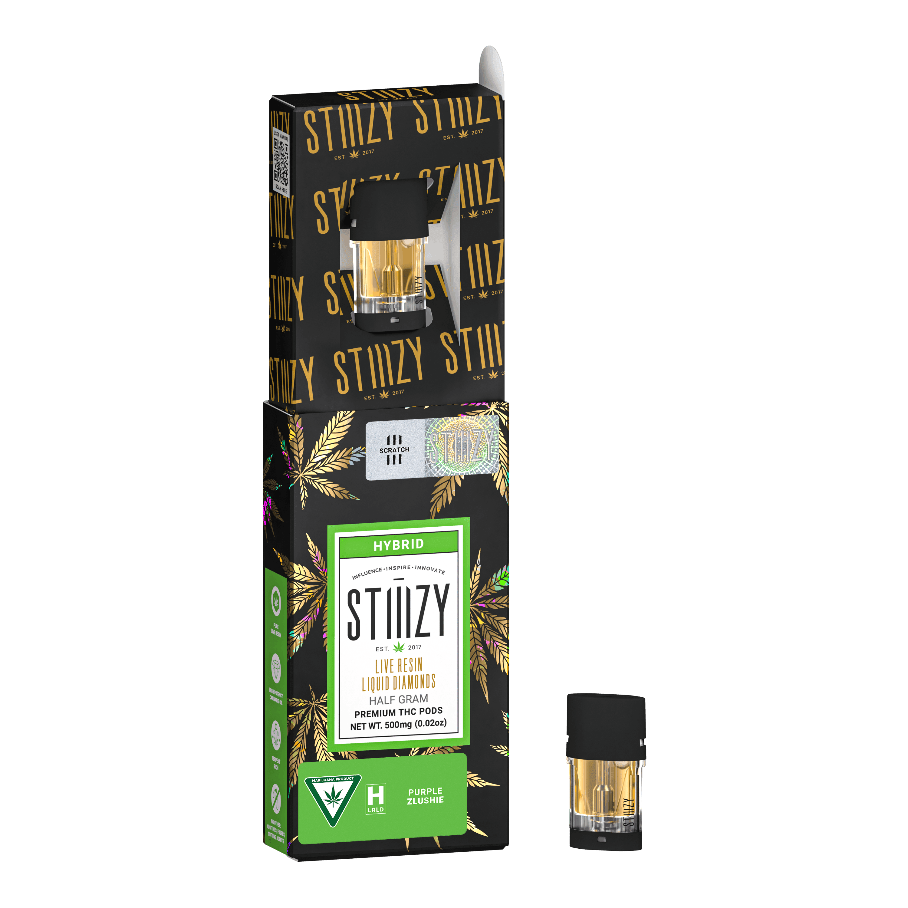 STIIIZY Purple Zlushie Live Resin Liquid Diamonds Pod | 0.5g