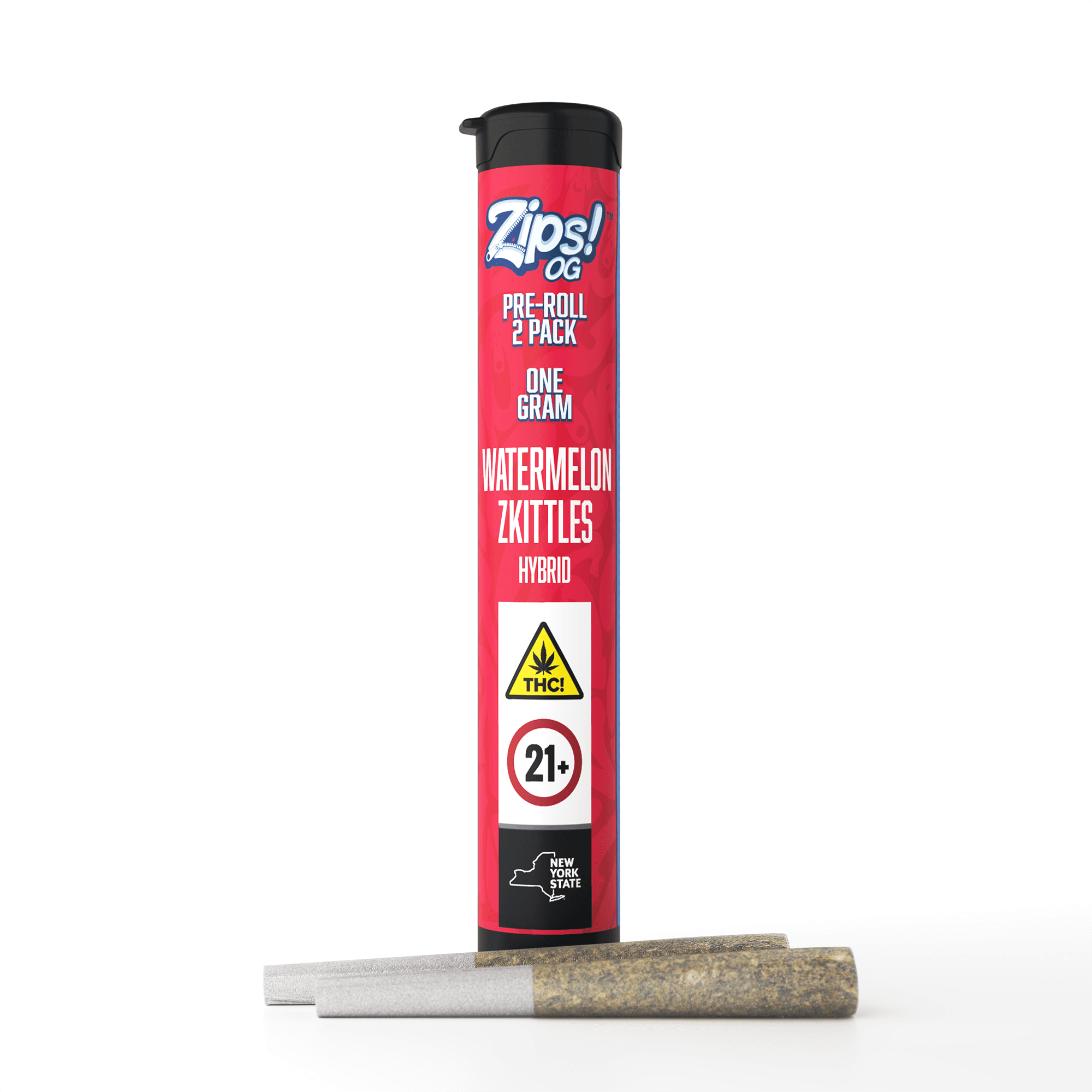 ZIPS Watermelon Zkittles Pre roll - 2pk 1g
