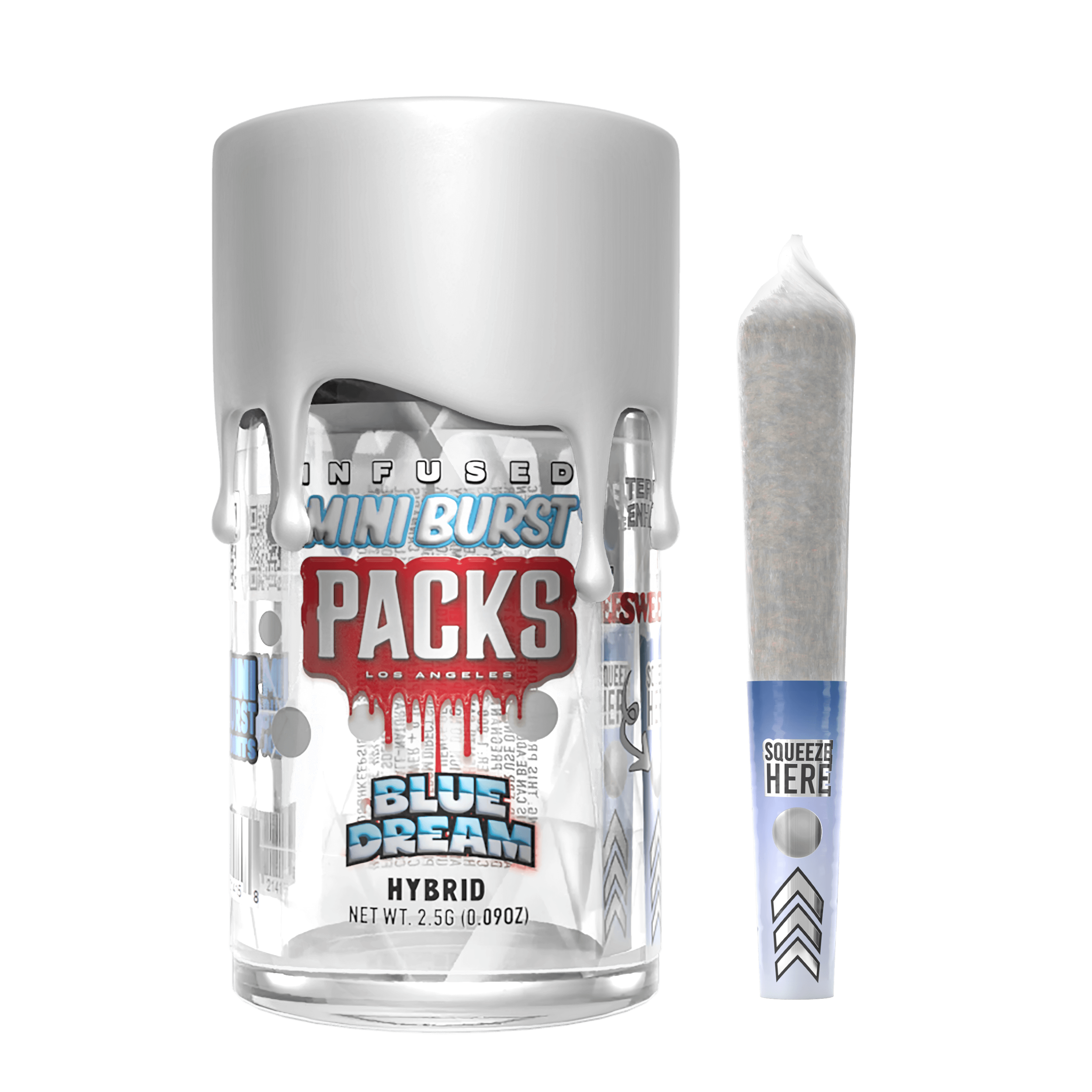 PACKS BLUE DREAM | Packs Mini Bursts - 5 Pack Infused Mini Joints | 2.5G