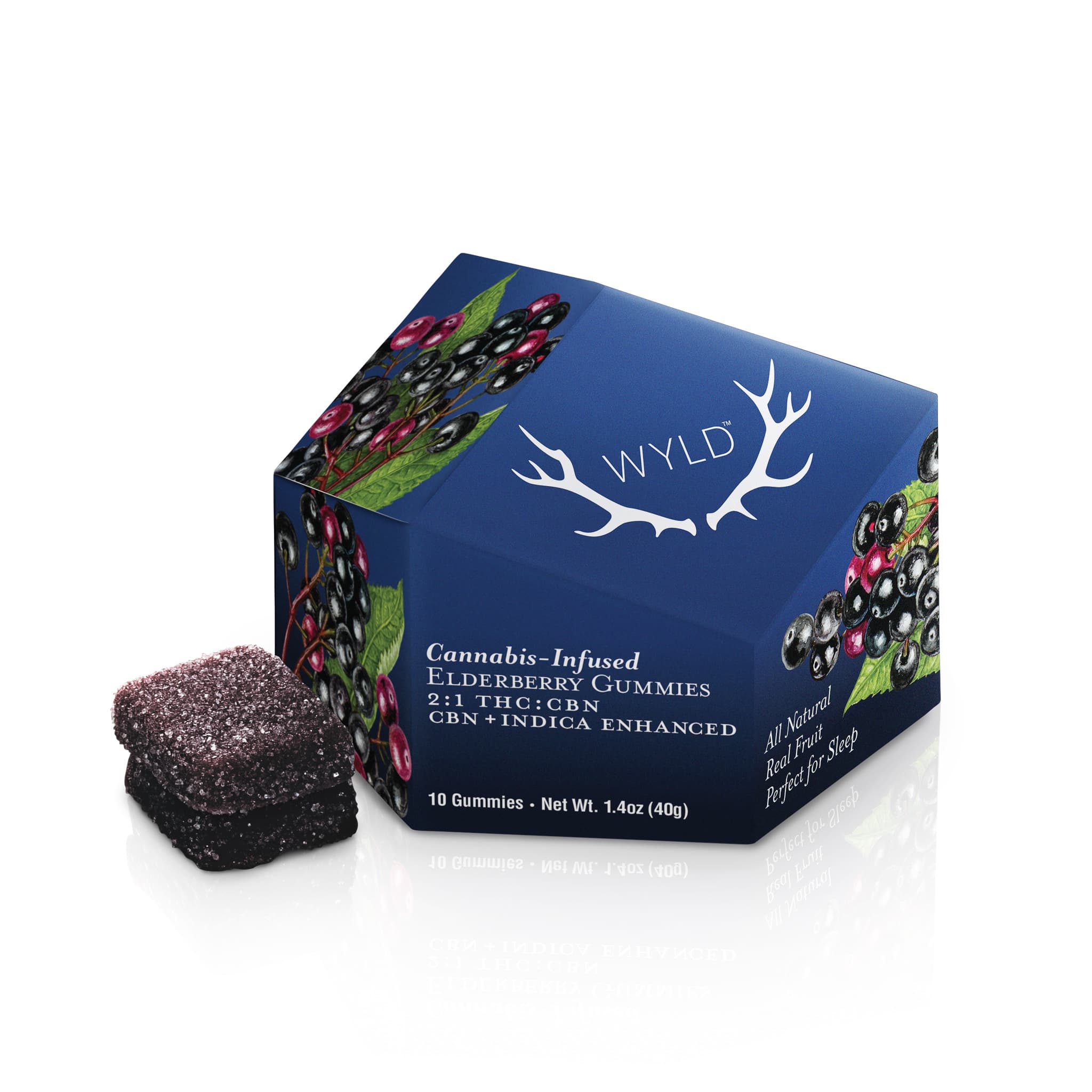 Wyld Elderberry 2:1 CBN + Indica Enhanced Gummies