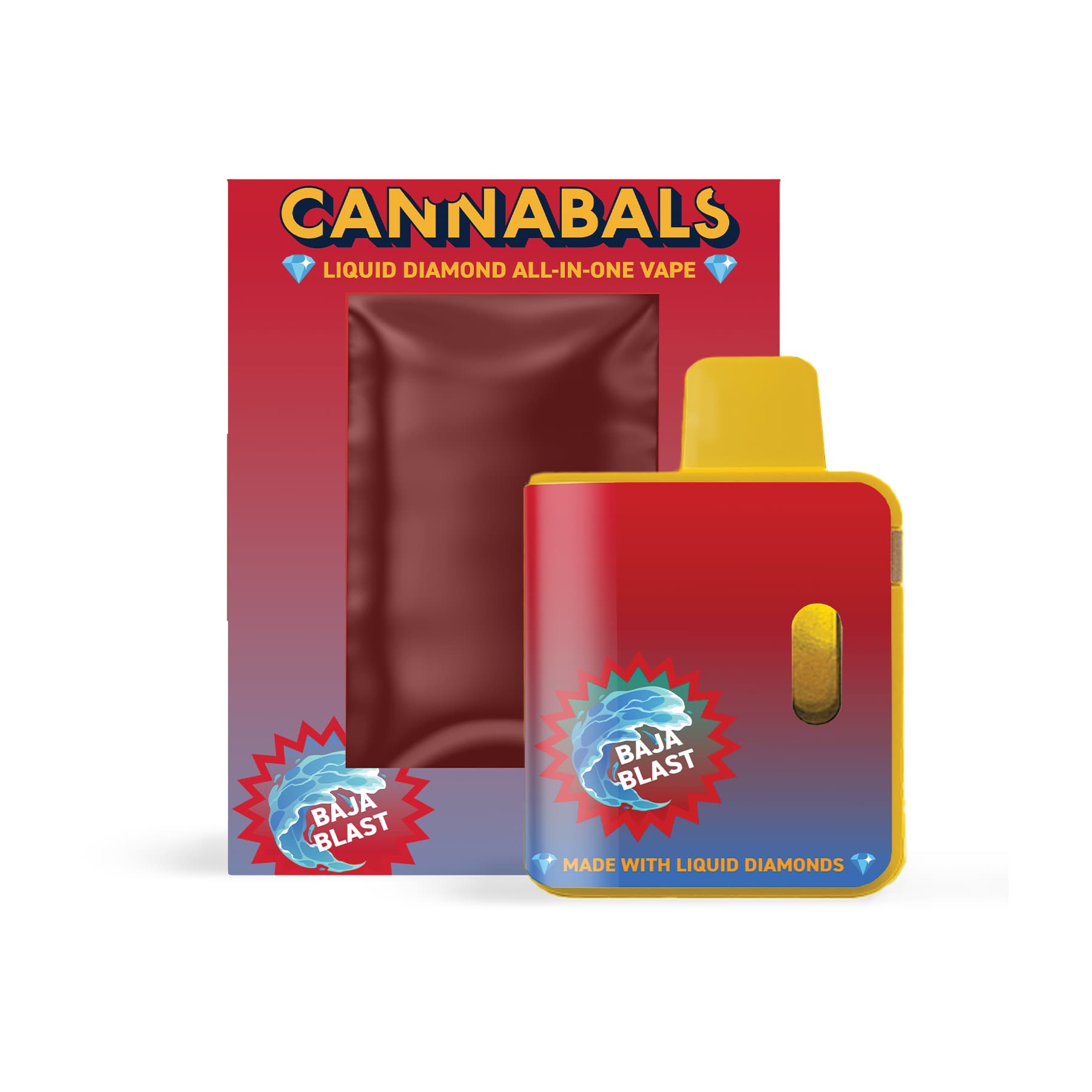 Cannabals Baja Blast Liquid Diamonds AIO Vape - 2g