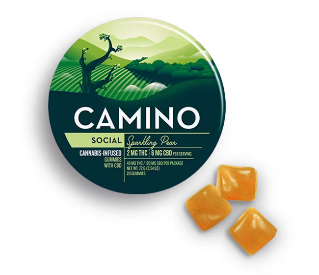 Camino Sparkling Pear (Social) - 40mg THC I 120mg CBD 20pk