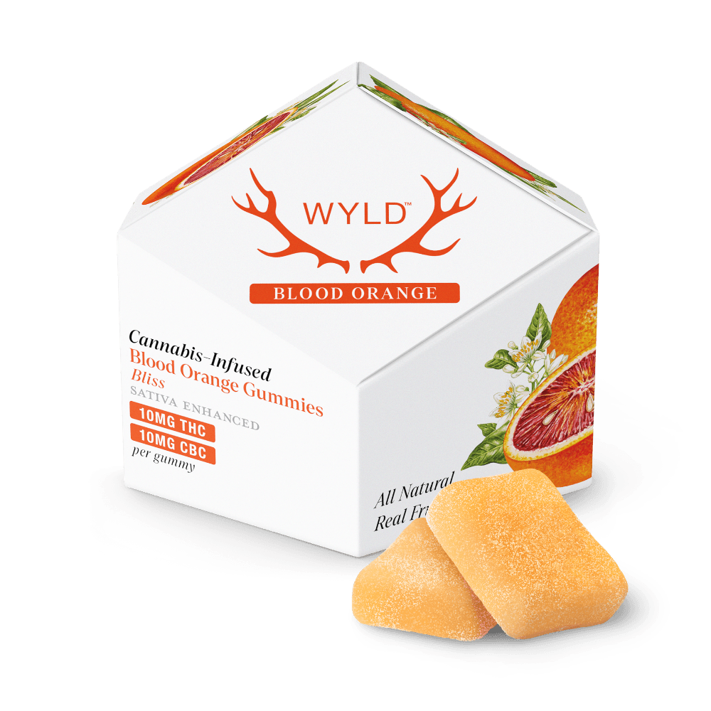 Wyld Blood Orange 1:1 CBC Sativa Enhanced Gummies