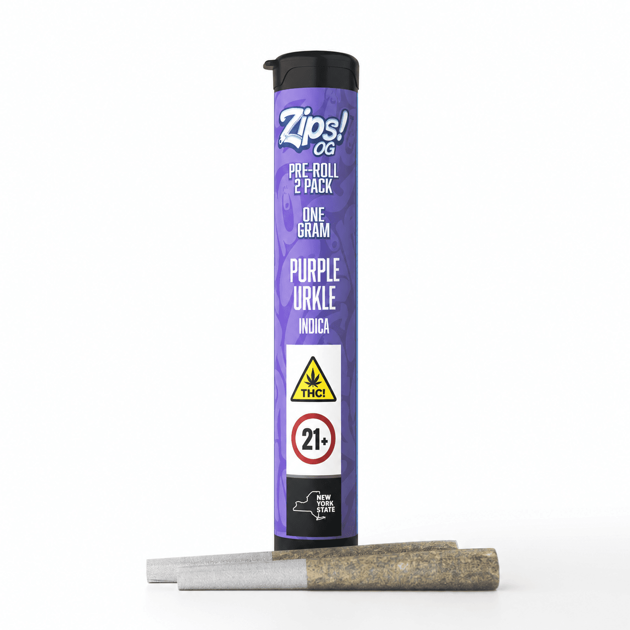 ZIPS Purple Urkle Pre roll - 2pk 1g