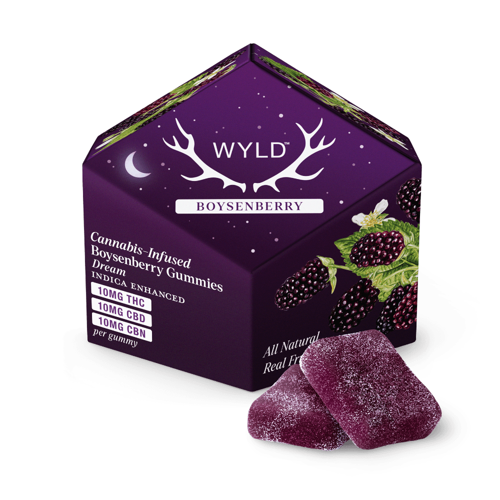 Wyld Boysenberry 1:1:1 CBD:CBN + Indica Enhanced Gummies