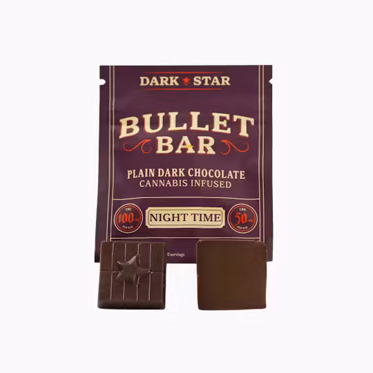 Dark Star Bullet Bar - Nighttime Dark Chocolate 2:1 - 100MG THC - 50MG CBN