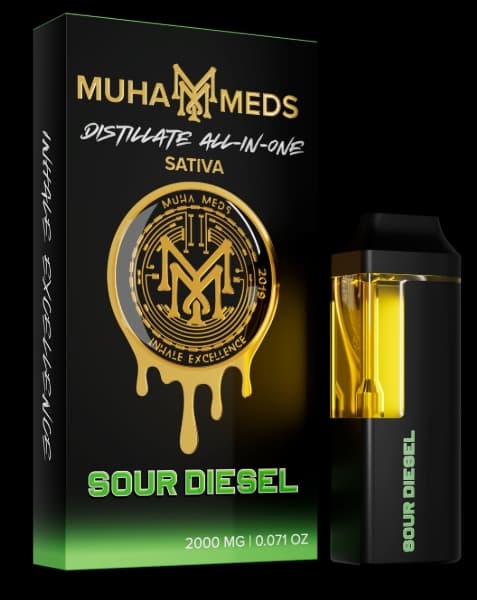 Muha Meds Sour Diesel Distillate AIO - 2g