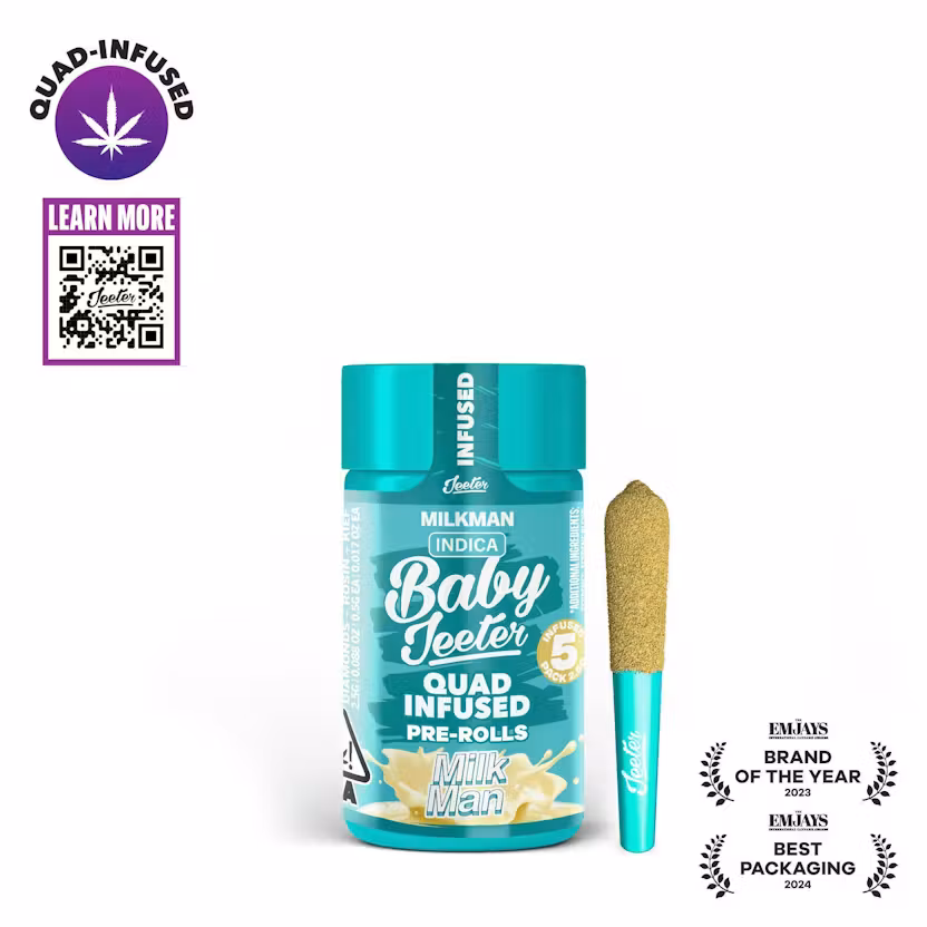 Jeeter Milkman LQD Rosin & Kief Infused Pre-roll - .5g
