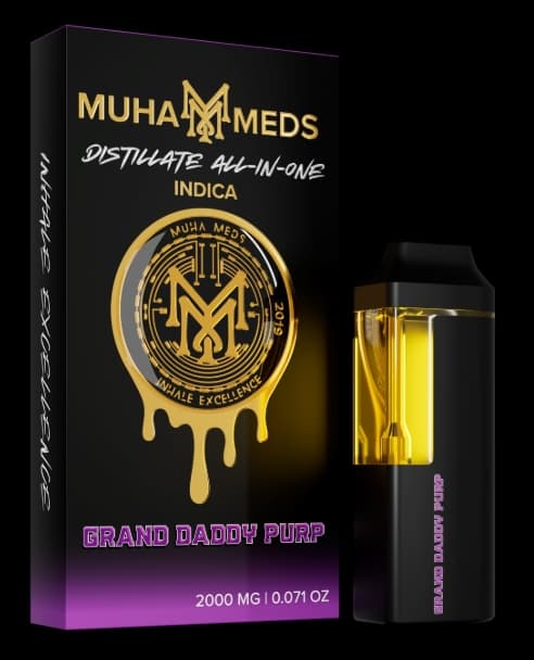 Muha Meds Grand Daddy Purp Distillate AIO - 2g