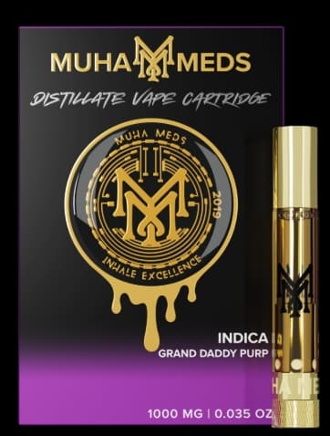 Muha Meds Grand Daddy Purp Distillate Cart - 1g