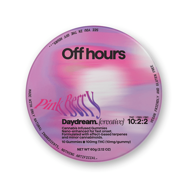 Off Hours Daydream  (Creative) Pink Berry 10:2:1 - 100mg THC - 20mg CBG - 20mg CBG