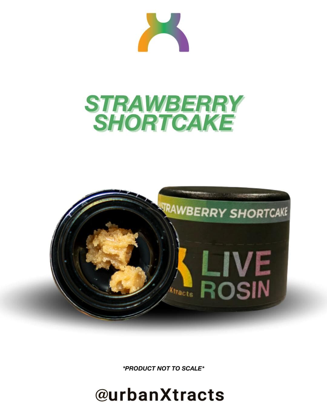urbanXtracts Strawberry Shortcake Cold Cure Live Rosin - 1g