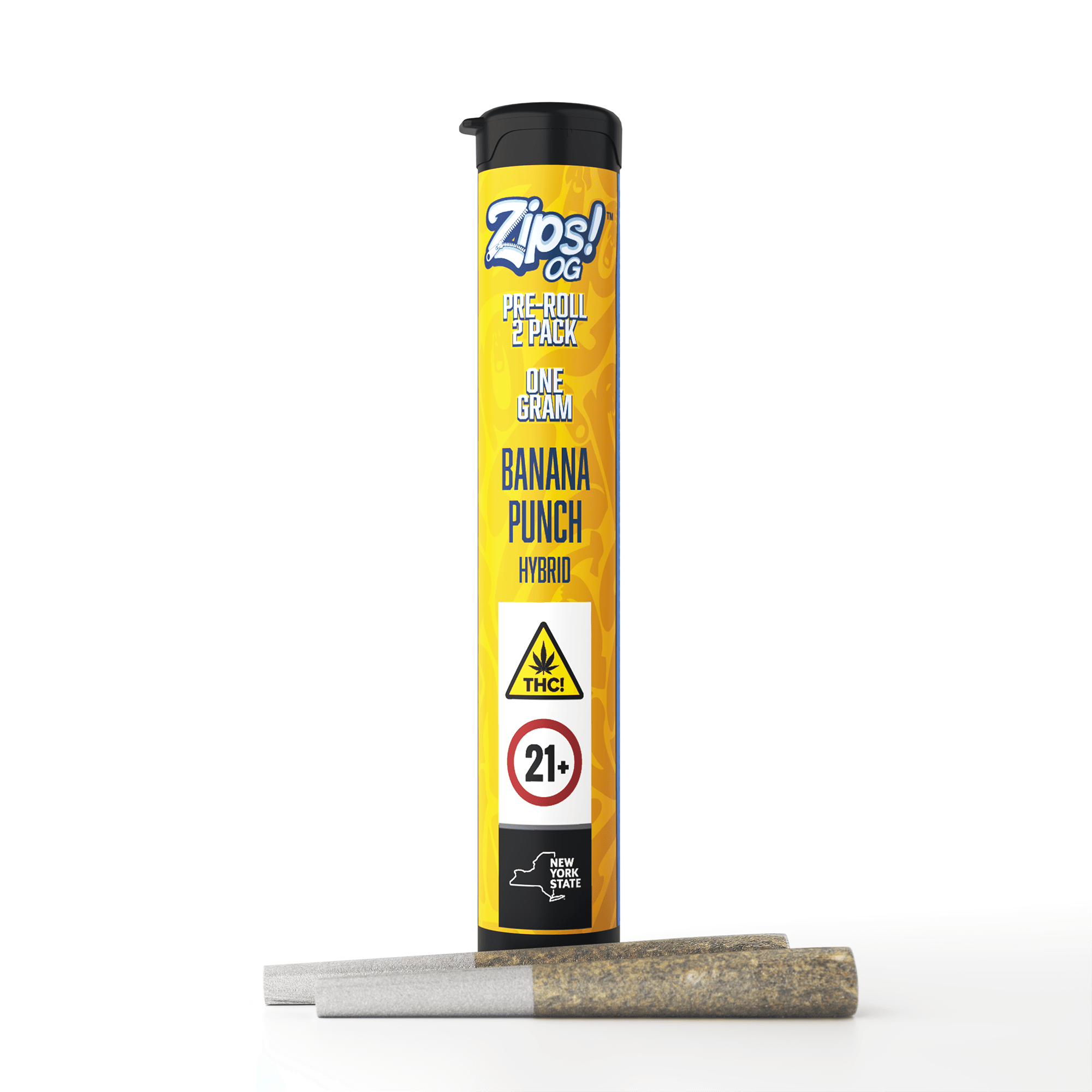 ZIPS Banana Punch Pre roll - 2pk 1g