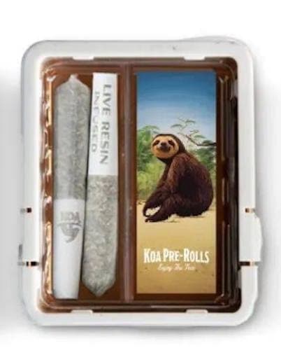 Koa Cannabis Co. Sour Diesel Infused Pre-rolls .7g 2pk - 1.4g