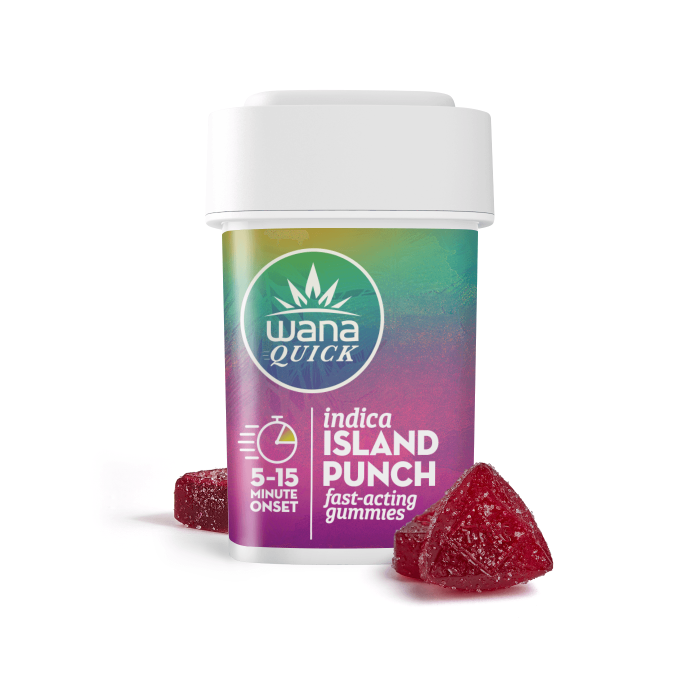 Wana Quick Island Punch Indica Gummies [10-Pack] | 100mg