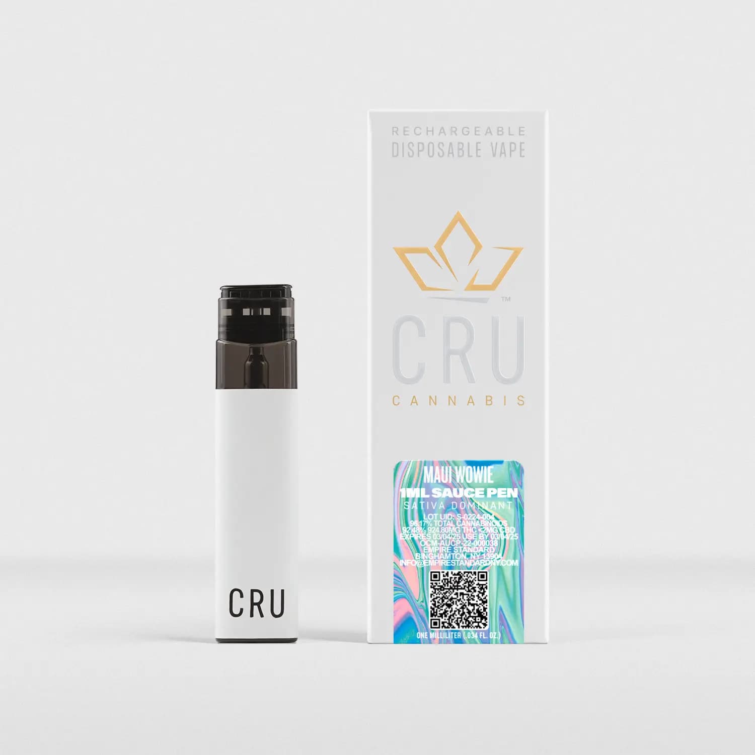 CRU Cannabis Maui Wowie Vape Sauce Disposable Unit - 1g