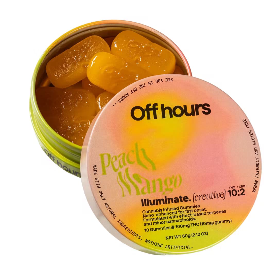 Off Hours Illuminate (Creative) Peach Mango - 100mg 10pk