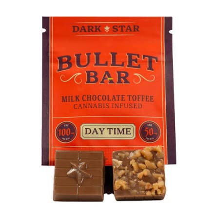 Dark Star Bullet Bar - Daytime Milk Chocolate Toffee 2:1 - 100MG THC - 50MG CBG