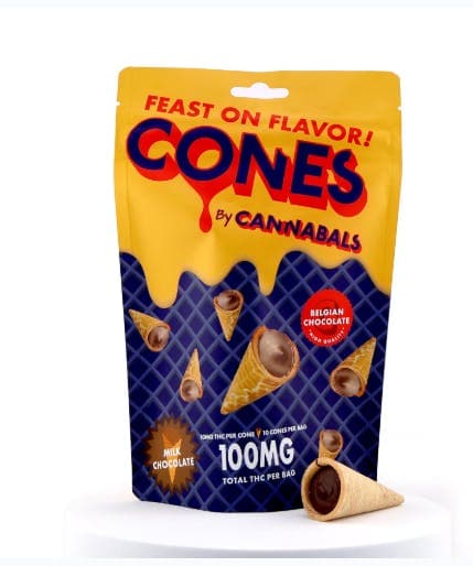 Cannabals Milk Chocolate Cones - 10pk - 100mg